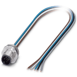1520055, Panel-mount plug M12 Poles 5, Phoenix Contact