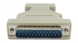 RND 205-00945, AT Modem Adapter, D-Sub 25-Pin Plug to D-Sub 9-Pin Plug, Ivory, RND Connect