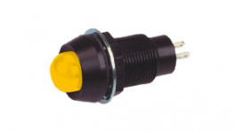 651-111-21, LED Indicator, yellow, 40 mcd, 12 VDC, Marl