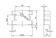 KL-164/SW Радиатор: штампованный; U; черный; L: 18мм; W: 25,4мм; H: 7,9мм