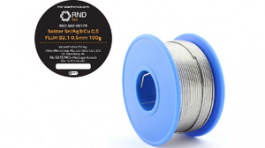 RND 560-00179, Solder Wire, Sn96.5/Ag3/Cu0.5, 100 g, 0.5 mm, RND Lab