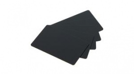 800050-158, Matte Plastic Card, 500 Cards, PVC, Black, Zebra