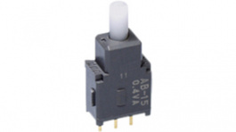 AB15AP, Переключатель: кнопочный; Пол: 2; SPDT; 0,4A/28ВAC; Серия: AB, NKK Switches (NIKKAI, Nihon)