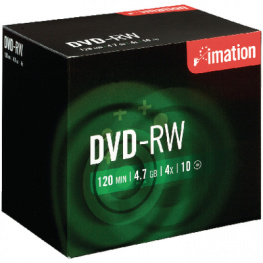 21061, DVD-RW 4.7 GB 10x Jewel case, Imation