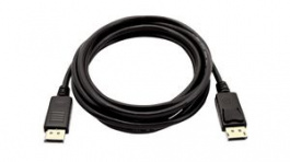 V7DP2DP-03M-BLK-1E, Video Cable, DisplayPort Plug - DisplayPort Plug, 3840 x 2160, 3m, V7