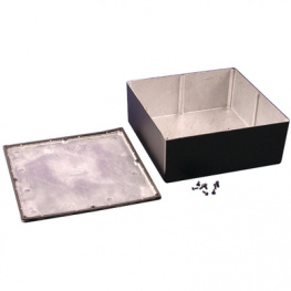 1550WNBK, Корпус: универсальный; Х:250мм; Y:250мм; Z:101мм; 1550; алюминий, Hammond