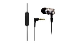 HA111-3EB, Headphones, In-Ear, Stereo Jack Plug 3.5 mm, Black / Silver, V7