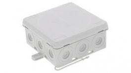 KA 012 LG, Junction Box 86x86x41mm Polyethylene (PE)/Polypropylene (PP) IP55 Light Grey, WISKA LTD