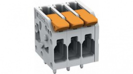 2604-1105, PCB lever terminal 4 mm2 5 mm, 5 poles, Wago