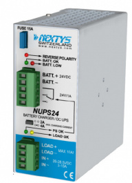 NUPS12, Battery Charger 12Vdc\In: 13-15Vdc, Out: 10-15Vdc/2 or 4A, NEXTYS