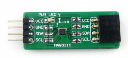 MAG3110 Board, 3-осевой, цифровой магнитометр с интерфейсом I2C, Waveshare Electronics