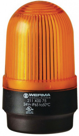 21230068, Flashlight, yellow, WERMA Signaltechnik