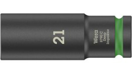 05004837001, Deep Hex Socket, 21mm, 1/2", Wera Tools