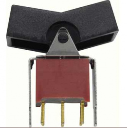 RND 210-00523, Miniature Paddle Switch, DPDT, On-Off-On, RND Components