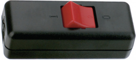 8010-004.01, Шнуровой промежуточный переключатель, 2-контактный черный, interBAR