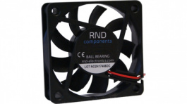 RND 460-00008, Brushless Axial DC Fan, 60 x 60 x 15 mm, 12 V, 1.2 W, RND Components