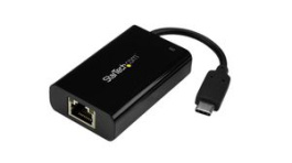 US1GC30PD, Network Adapter USB-C - RJ45/USB-C Black, StarTech