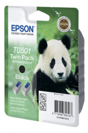 C13T05014210, Ink twin pack T0501 black, Epson