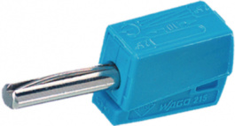 215-711, Лабораторный штекер ø 4 mm синий, Wago