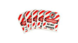 148824 [25 шт], Lockout Warning Tag Set, Pack of 25 pieces, Brady