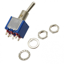 5632AB, Miniature Toggle Switch Standard Lever On-(On) 1P, APEM
