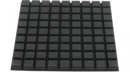 RND 455-00575, Rubber Feet 12.5 mm x 12.5 mm x 6 mm Black, RND Components