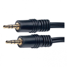 AC78G-10M/BK-R, Audio cable stereo jack 3.5 mm 10 m Black, Maxxtro