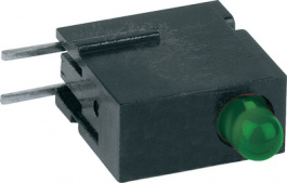 1801.0833, LED; в корпусе; зеленый; 2,8мм; Кол-во диод: 1; 2мА; 60°; 1?5мкд, Mentor