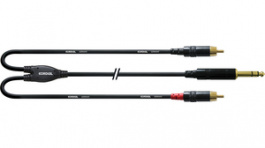 CFY 1.5 VCC, Y-Adapter Cable, 1 x Jack Plug Stereo 6.3 mm, Cordial