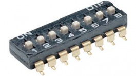 RND 210-00634, DIP Switch, Slide, 8 Positions, 2.54mm, SMD, RND Components