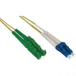 E2ALC09DYE5, FO cable 9/125um E2000-APC/LC 5 m yellow, AFL Hyperscale