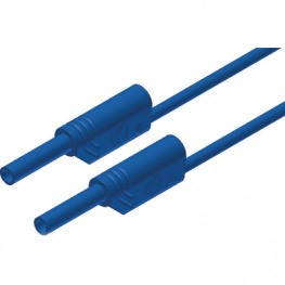 MVL S WS 100/1 AU BLAU / BLUE, Safety test lead diam. 2 mm blue 100 cm CAT III, SKS Kontakttechnik