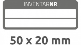 6918, Inventory Labels, 10 sheets/50 labels, 50 x 20 mm, White / Black, Zweckform