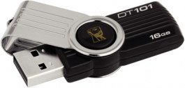 DT101G2/16GB, USB Flash Drive DataTraveler 101 G2 16 GB black, Kingston