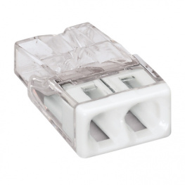 2273-202, Соединитель: клеммник монтажный; 2273; PIN:2; 0,5?2,5мм2; 24А, Wago