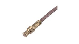 11_MCX-50-2-15/111_NH, RF Connector, MCX, Brass, Plug, Straight, 50Ohm, Crimp Terminal, Huber+Suhner