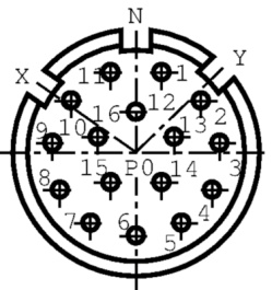 99 4629 00 16, Coupler plug, 16-pin 623 Poles=16 Male, Binder