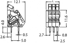 CSTBA45VC/6, Wire-To-Board Terminal Block, CamdenBoss