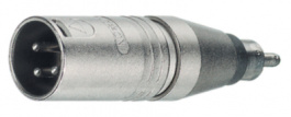 NA2MPMM, Audio Adapter, 1 x XLR Male, 3-Pin, XLR, Neutrik