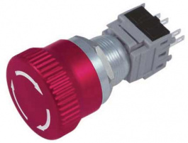 RND 210-00417, Twist to Release Anti-Vandal Switch, 2 Break Contacts (NC) / 2 Make Contact (NO), RND Components