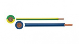 RND 475-00123 + RND 475-00121 [100 м], Stranded Wire Bundle, PVC, 1.5mm_, Bare Copper, Blue, Green/Yellow, 100m, RND Cable