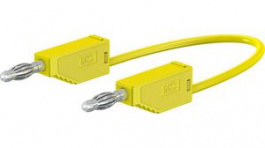 28.0119-20024, Test Lead 2m Yellow 30V Nickel-Plated, Staubli (former Multi-Contact )