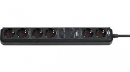 1159760936, Outlet Strip with Wifi module 6x Type F (CEE 7/3) - Type F (CEE 7/4) Black 1.5m, Brennenstuhl