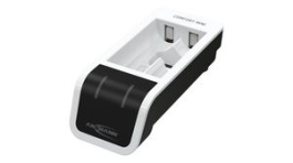 1001-0091, 2-Slot Battery Charger, Comfort Mini, NiMH/NiCd, AA/AAA, Ansmann