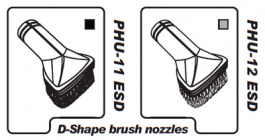 PHU-11ESD, Brush nozzle, D-shaped, Muntz Technics