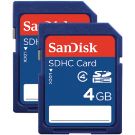 SDSDB2-004G-B35 [2 шт], SDHC Card 2-Pack 4 GB, Sandisk