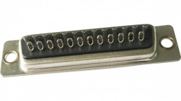 RND 205-00706, D-Sub Socket, Poles 25, Solder Cup / Solder Lug/Straight, RND Connect