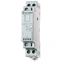 22.32.0.012.4320, Contactor 2 Make Contacts (NO) 12 VAC/DC 25 A 250 VAC 440 VA, FINDER
