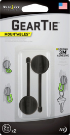 GearTie Mountables 2 Inch Black, Gear tie, Nite Ize