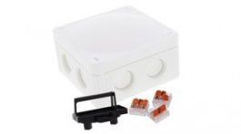 COMBI(R) 308 WH, Junction Box with Terminal Insert 85x85x51mm White Polypropylene IP66/IP67, WISKA LTD